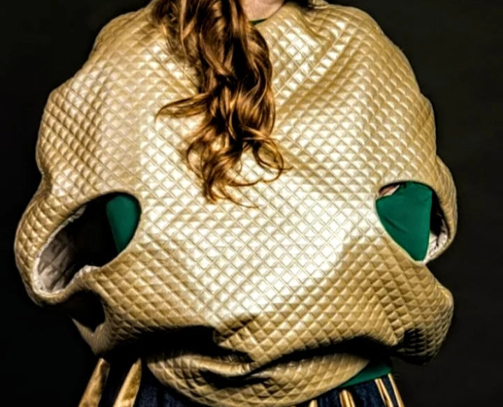 JURIM – Gold Quilted Statement Jacket by JURINOWA