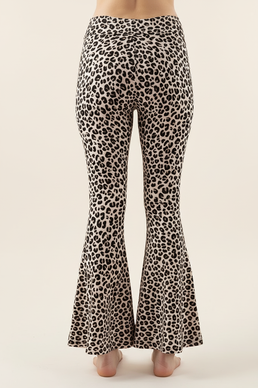 Schlagerhose French Terry Leopard
