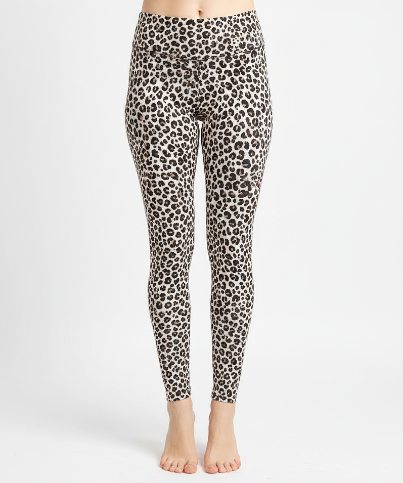 Leggings French Terry Leopard