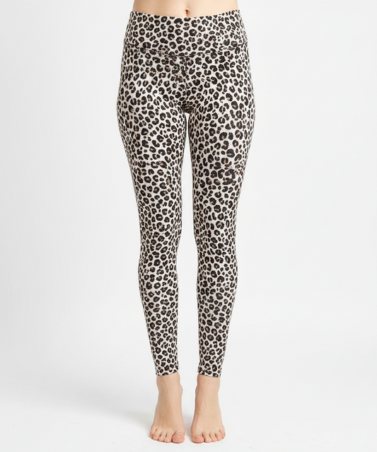 Leggings French Terry Leopard