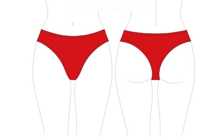 DOUBLE FACE BLACK WIDOW TANGA